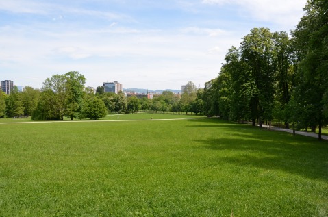 Tivoli Park, het grote stadspark.
